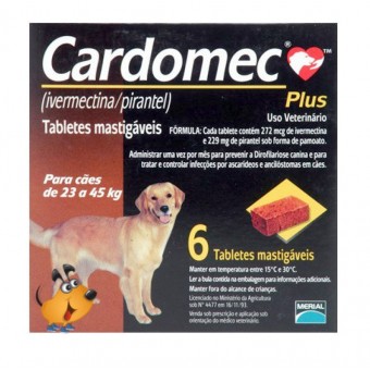 Cardomec 23 a 45 kg - 1 comp Cardomec 23 a 45 kg - 1 comp